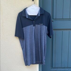 Men's Travis Matthew Blue Polo Shirt